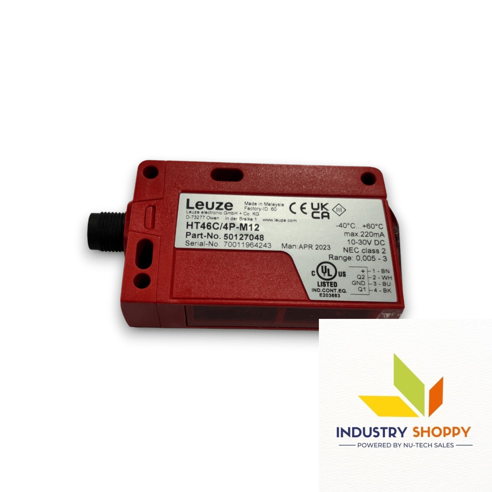 Leuze HT46C/4P-M12 Diffuse Sensor Leuze HT46C/4P-M12 Diffuse Sensor